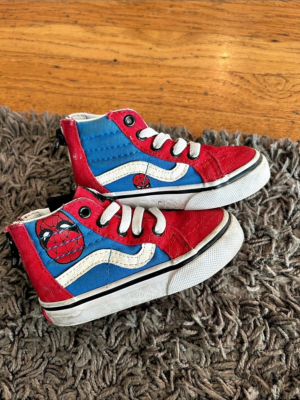 Vans Marvel x Vans Toddler Sk8-Hi Zip Spider-Man Sneakers Size 5